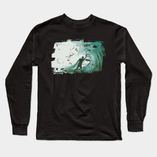 Texas Style Lone Surfer Long Sleeve T-Shirt